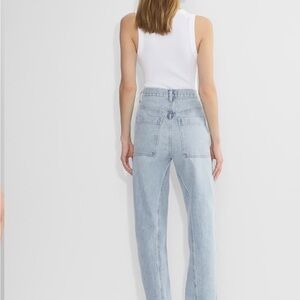 AGOLDE Light Wash High-Rise Straight Jeans
